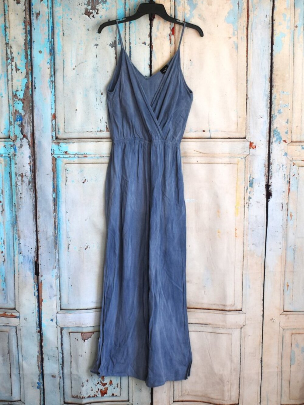 Women's Rue21 Jumpsuit Sleeveless Spaghetti Strap Wide Leg Palazzo NO SIZE Blue